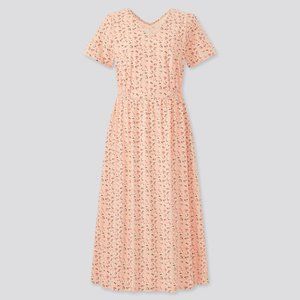 Floral Jersey Short-Sleeve Dress